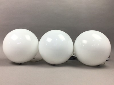 Lot 27 - THREE LOUNGE PENDANT LIGHTS