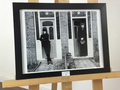 Lot 28 - BEATLES INTEREST - A PHOTOGRAPH OF RINGO STARR AND JOHN LENNON