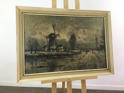 Lot 41 - A DUTCH WINTER LANDSCAPE
