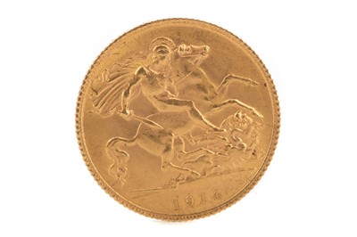 Lot 12 - A GEORGE V GOLD HALF SOVEREIGN DATED 1914