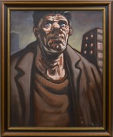 Lot 286 - * PETER HOWSON OBE, HARD MAN oil on canvas,...
