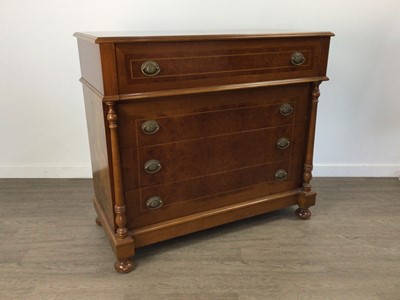 Lot 91 - A REPRODUCTION SECRETAIRE CHEST