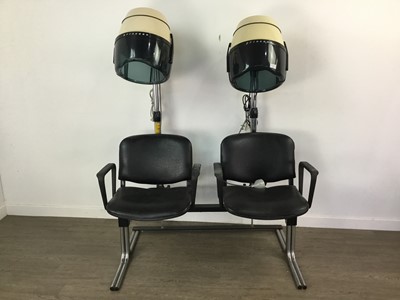 Lot 205 - A PAIR OF HAIRDRESSERS CHAIRS
