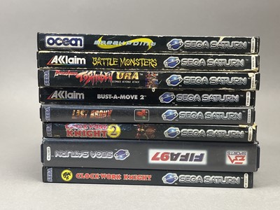 Lot 1004 - A SEGA SATURN CONSOLE AND APPROXIMATELY 37 GAMES