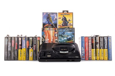 Lot 1006 - A SEGA MEGA DRIVE AND APPROXIMATELY 34 GAMES