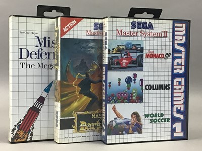 Lot 1008 - A LOT OF SEGA MASTER SYSTEM GAMES