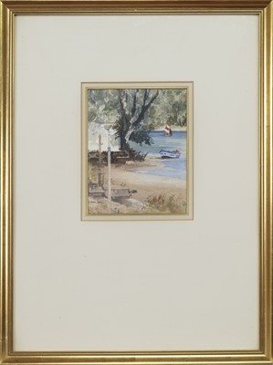 Lot 373 - THE PRIVATE BEACH, A WATERCOLOUR BY FRANCIS RUSSELL FLINT