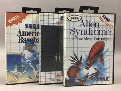 Lot 1011 - A LOT OF SEGA MASTER SYSTEM GAMES