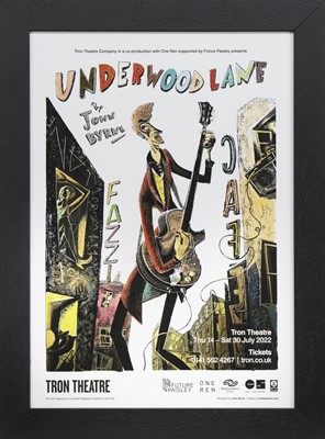 Lot 62 - POSTER FOR UNDERWOOD LANE AT TRON THEATRE BY JOHN BYRNE