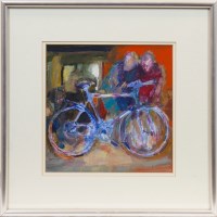 Lot 312 - * BETH WEBSTER, MY BROTHER'S BIKE mixed media...