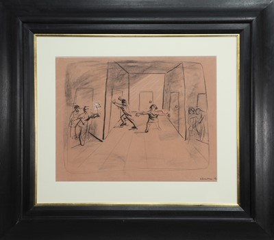 Lot 19 - AN UNTITLED PASTEL BY PETER HOWSON