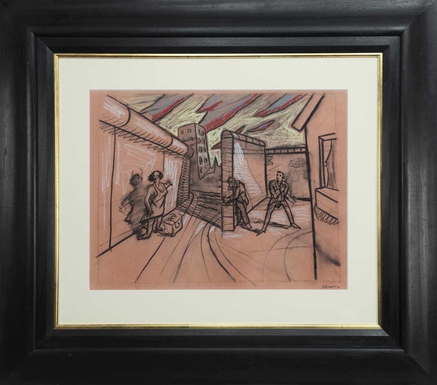 Lot 21 AN UNTITLED PASTEL BY PETER HOWSON