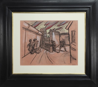 Lot 21 - AN UNTITLED PASTEL BY PETER HOWSON