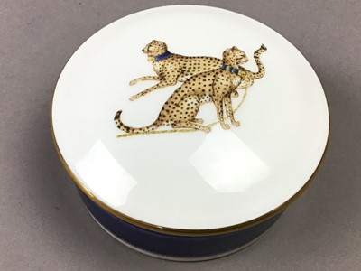 Lot 162 - A FRENCH CERAMIC TRINKET SET AND OTHER ITEMS