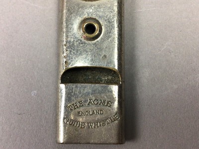 Lot 172 - AN ACME GUIDE WHISTLE AND FURTHER COLLECTOR'S ITEMS