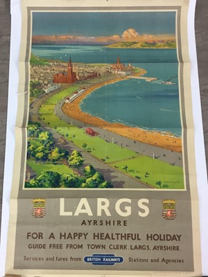 Lot 1045 - TWO ORIGINAL BRITISH RAILWAYS POSTERS FOR LARGS AND DUNOON