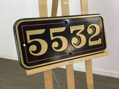 Lot 187 - A RAILWAY HEADBOARD AND OTHER ITEMS