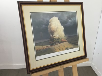 Lot 187 - A RAILWAY HEADBOARD AND OTHER ITEMS