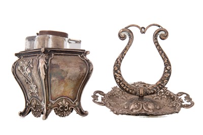 Lot 34 - EDWARDIAN SILVER POCKET WATCH STAND