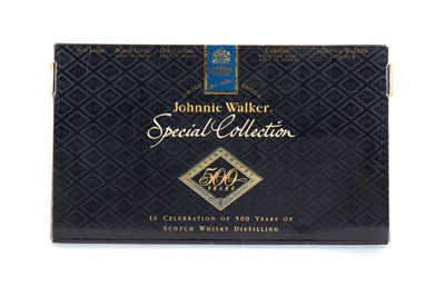 Lot 41 - JOHNNIE WALKER 500 YEARS SPECIAL COLLECTION MINIATURE SET