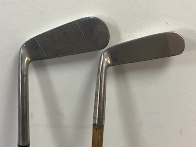 Lot 286 - A GROUP OF HICKORY AND STEEL SHAFTED GOLF CLUBS