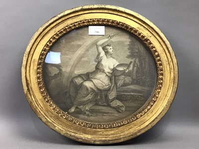 Lot 290 - A PAIR OF 19TH CENTURY MONOCHROME ENGRAVINGS IN GILT FRAMES