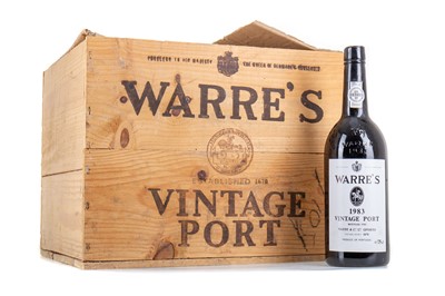 Lot 77 - A CASE OF 12 WARRE'S 1983 VINTAGE PORT