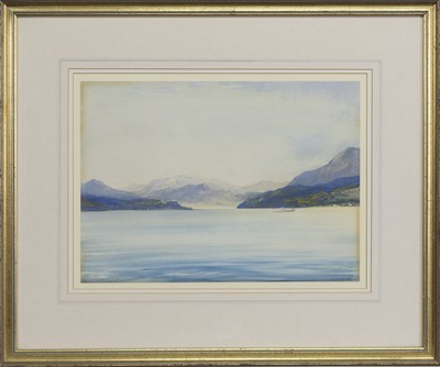 Lot 53 - SOUND OF SLEAT, ON THE WAY TO SKYE, A WATERCOLOUR BY CECIL ARTHUR HUNT