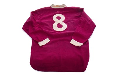 Lot 1557 - ALFIE CONN SR. OF HEART OF MIDLOTHIAN F.C., HIS CAREER MEDALS AND SCOTTISH CUP WINNING SHIRT