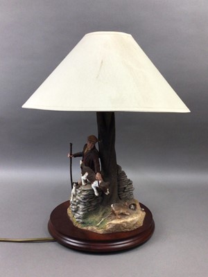 Lot 219 - A BORDER FINE ARTS TABLE LAMP