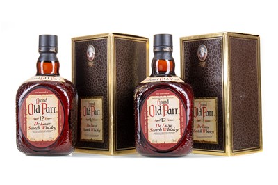 Lot 51 - 2 BOTTLES OF GRAND OLD PARR 12 YEAR OLD 75CL