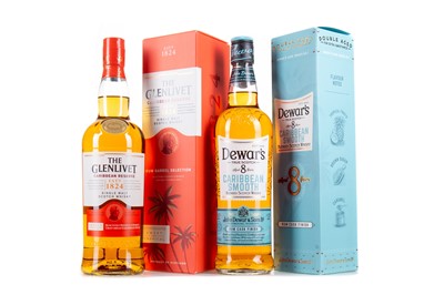 Lot 36 - GLENLIVET CARIBBEAN RESERVE AND DEWAR'S 8 YEAR OLD CARIBBEAN SMOOTH