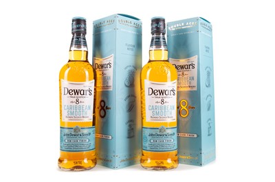 Lot 39 - 2 BOTTLES OF DEWAR'S 8 YEAR OLD CARIBBEAN SMOOTH