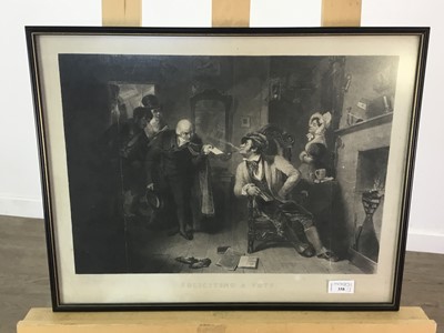 Lot 358 - SOLICITING A VOTE, FRAMED PRINT