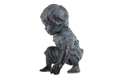 Lot 128 - BOY PICKING FLOWERS, A SCULPTURE BY WALTER AWLSON