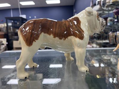 Lot 427 - TWO ROYAL DOULTON BULLDOGS AND ANOTHER