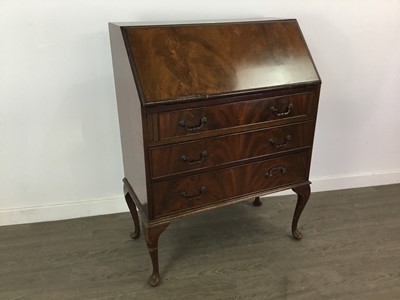 Lot 399 - A MAHOGANY BUREAU