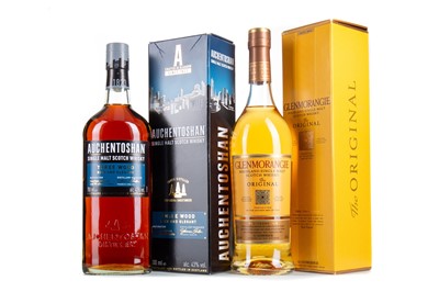 Lot 93 - AUCHENTOSHAN THREE WOOD AND GLENMORANGIE 10 YEAR OLD