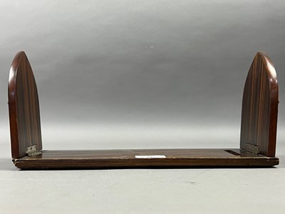 Lot 446 - A GOTHIC REFORM DESIGN VICTORIAN ROSEWOOD BOOK SLIDE