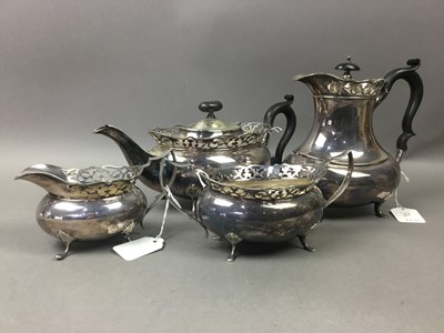 Lot 38A - SILVER PLATED FOUR PIECE TEA AND COFFEE SERVICE
