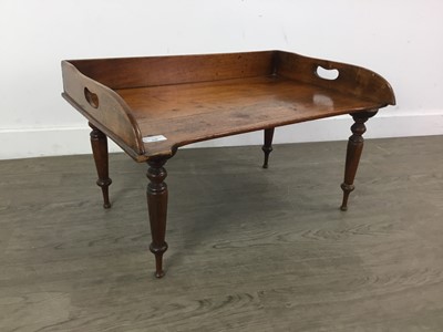 Lot 448 - A MAHOGANY TRAY