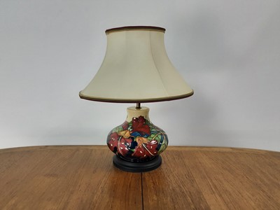 Lot 313 - PHILIP GIBSON FOR MOORCROFT, 'SIMEON' PATTERN TABLE LAMP