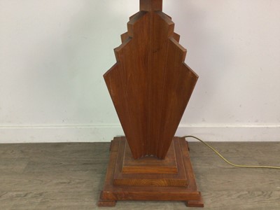 Lot 312 - MAHOGANY STANDARD LAMP OF ART DECO DESIGN