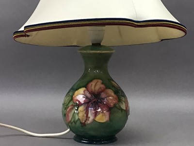 Lot 467 - A MOORCROFT BALUSTER VASE LAMP