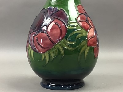 Lot 468 - A MOORCROFT HIBISCUS BALUSTER VASE