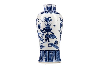 Lot 1045 - CHINESE BLUE AND WHITE VASE