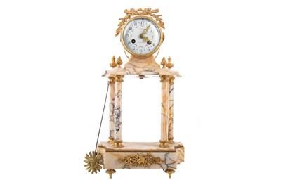 Lot 667 - A LATE 19TH CENTURY FRENCH MANTEL CLOCK BY CHENU OF CHARLEVILLE