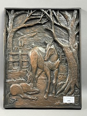 Lot 498 - TWO CARVED WOOD PANELS