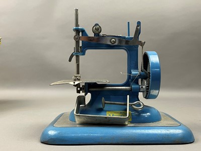 Lot 595 - A VULCAN SEWING MACHINE AND OTHER ITEMS
