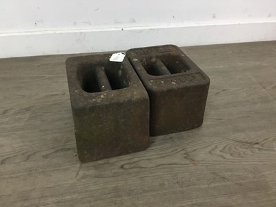 Lot 596 - CAST IRON WEIGHTS